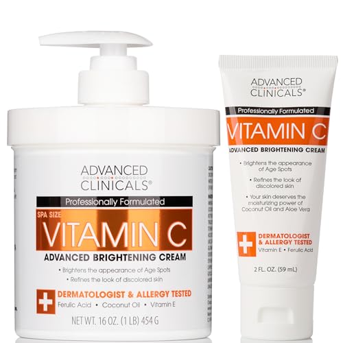 Vitamin C Face & Body Lotion Moisturizer, Anti-Aging, Travel Size
