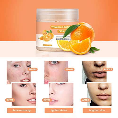 Vitamin C & Retinol Exfoliating Face Scrub 3.5oz - Image 2