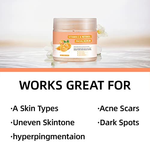 Vitamin C & Retinol Exfoliating Face Scrub 3.5oz - Image 4
