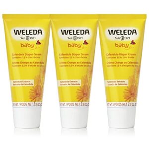 Weleda Baby Calendula Diaper Cream, 2.8 oz (Pack of 3)