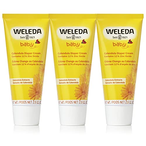 Weleda Baby Calendula Diaper Cream, 2.8 oz (Pack of 3)