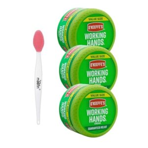 Working Hands Cream Bundle with Nose Brush [Pack of 3]