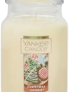 YANKEE CANDLE Christmas Cookie 22oz Jar, 110+ Hour Burn
