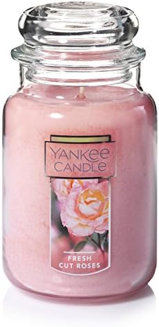Yankee Candle Fresh Cut Roses 22oz Jar, 110+ Hours