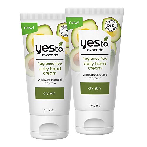 Yes To Avocado Fragrance-Free Hand Cream, 3 Oz (2 Pack)