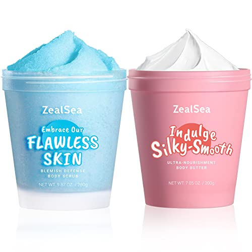 ZealSea Dead Sea Scrub & Coconut Body Butter Set