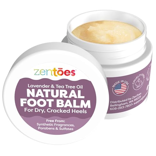 ZenToes Foot Balm Cream for Cracked Heels, 2oz