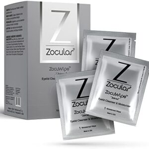 Zocuwipe Eyelid Wipes for Dry Eye & Blepharitis, 40ct