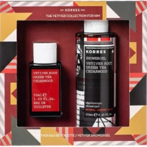 Korres Vetiver Root Green Tea Cedarwood Scented Hydrating Shower Gel 8.45 oz