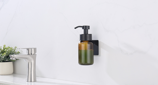 glass soap dispenser
