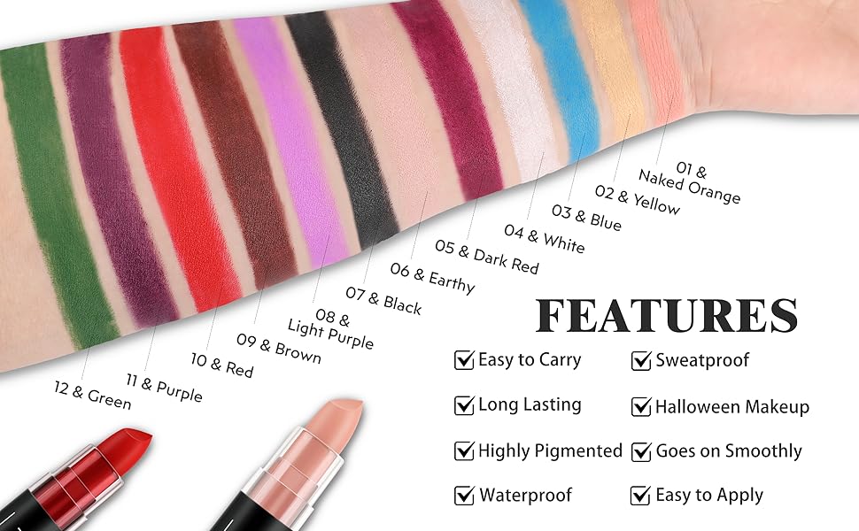 eye black football stick halloween face paint camo face and body paint harley quinn accessories