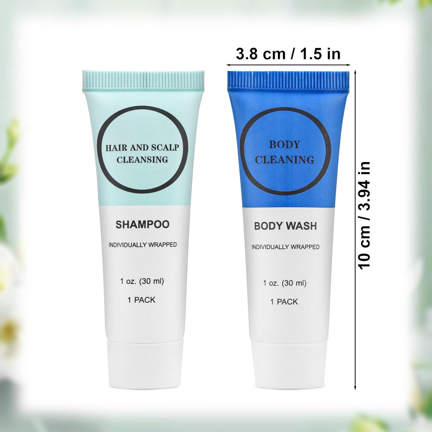60 Count 1 oz Individually Wrapped Travel Size Shampoo and Body Wash for Men and Women - Image 6