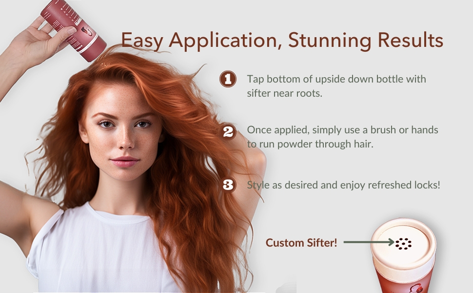 how to use dry shampoo powder instructions stunning results easy application custom sifter