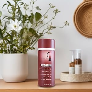 dry shampoo powder in bathroom hair care product red haircare