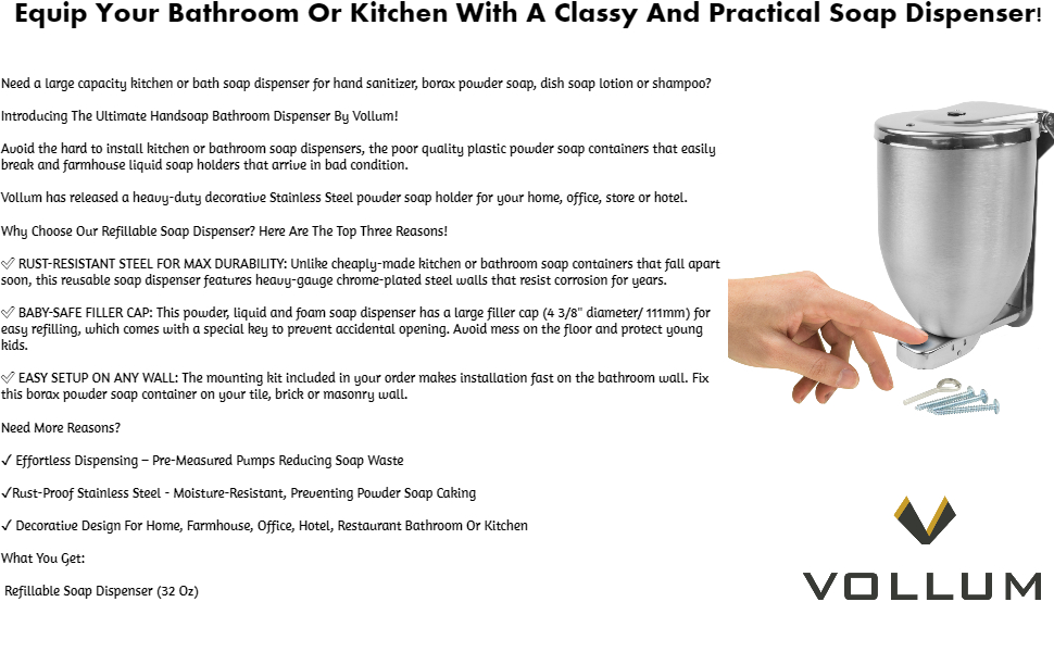 Vollum Soap Dispenser