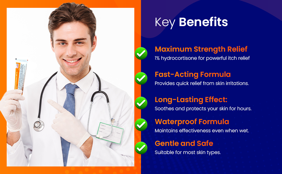 Image demonstrating Key Benefits of Avedana Hydrocortisone Ointment