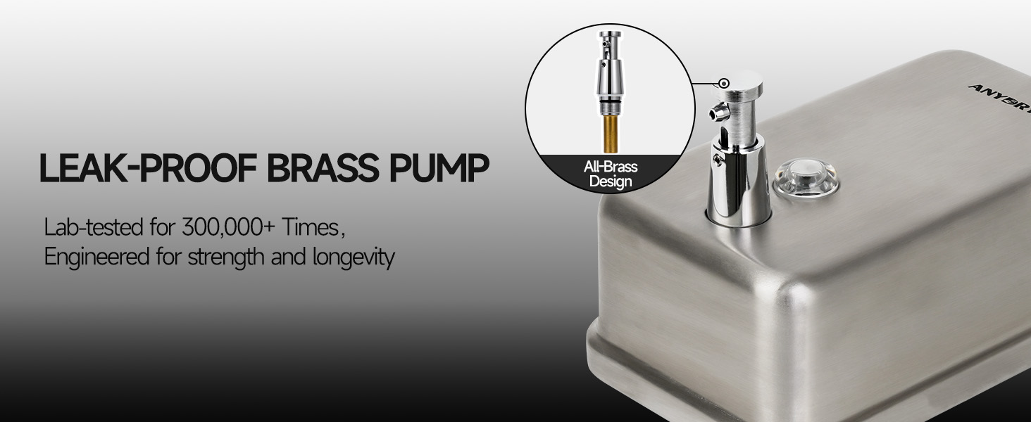 wall-mounted soap dispenser