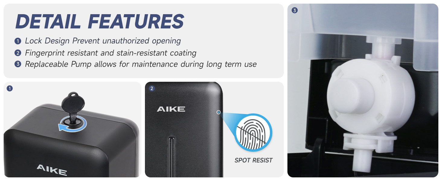 AK1006 Wall Mount Soap Dispenser