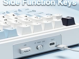 triple mode BT5.0 wireless usb c keyboard mechanical gaming computer keyboards custom keyboard