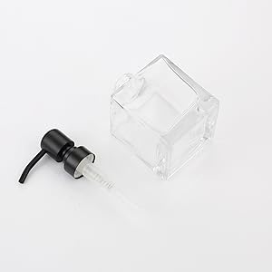 black soap dispenser