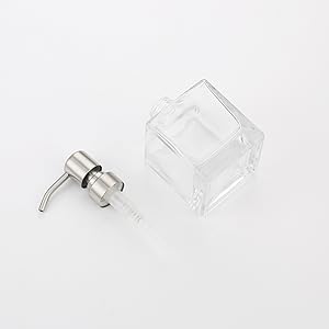 brushed nickel soap dispenser