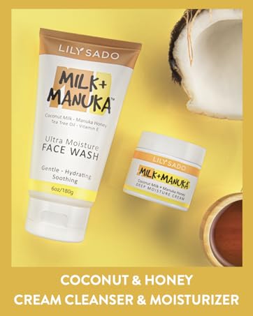 MILK + MANUKA COCONUT MILK + MANUKA HONEY CREAM CLEANSER AND MOISTURIZER CREAM