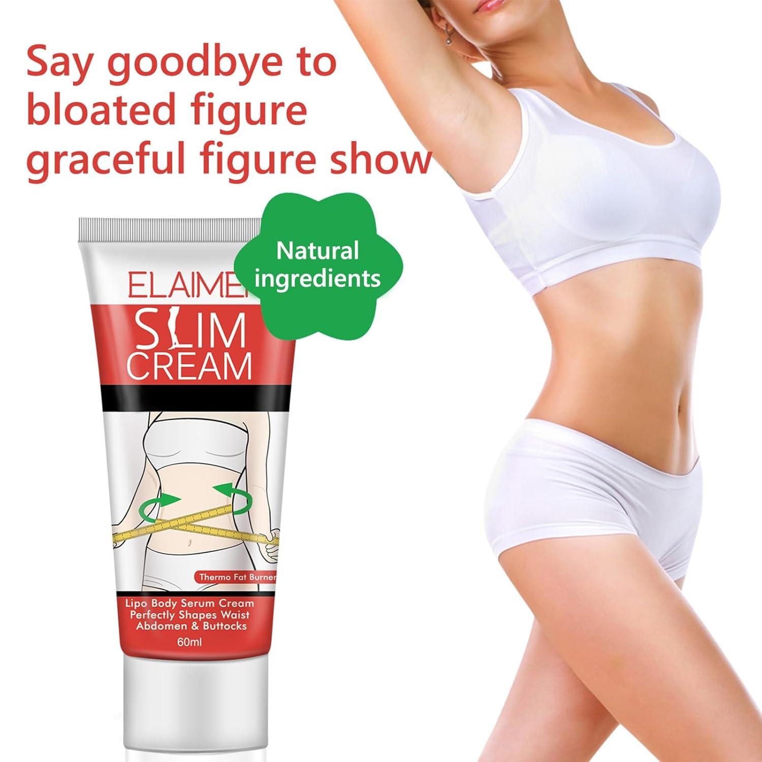 200ml Hot Cream for Belly Slimming Fat Burning Stomach Waist Buttocks - Image 6