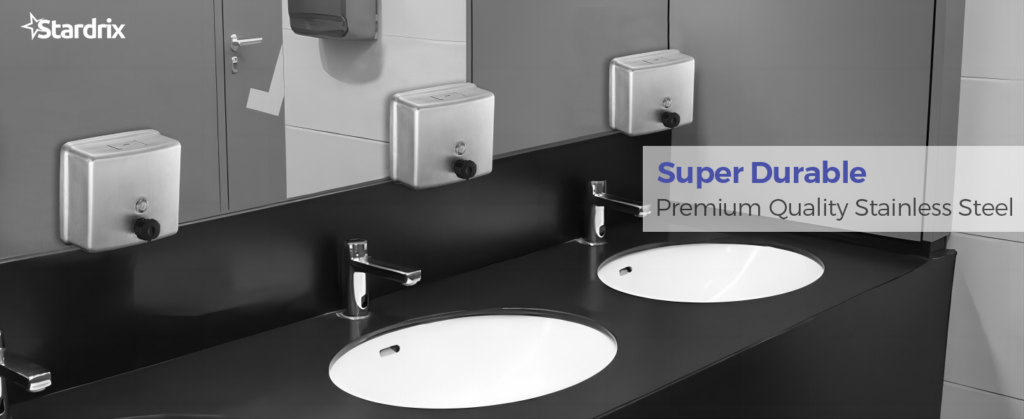 Soap dispenser lining detail