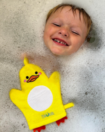 bubbleglove duck mitt body scrubber