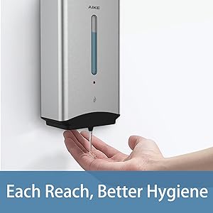 AK1206 wall mount automatic soap dispenser