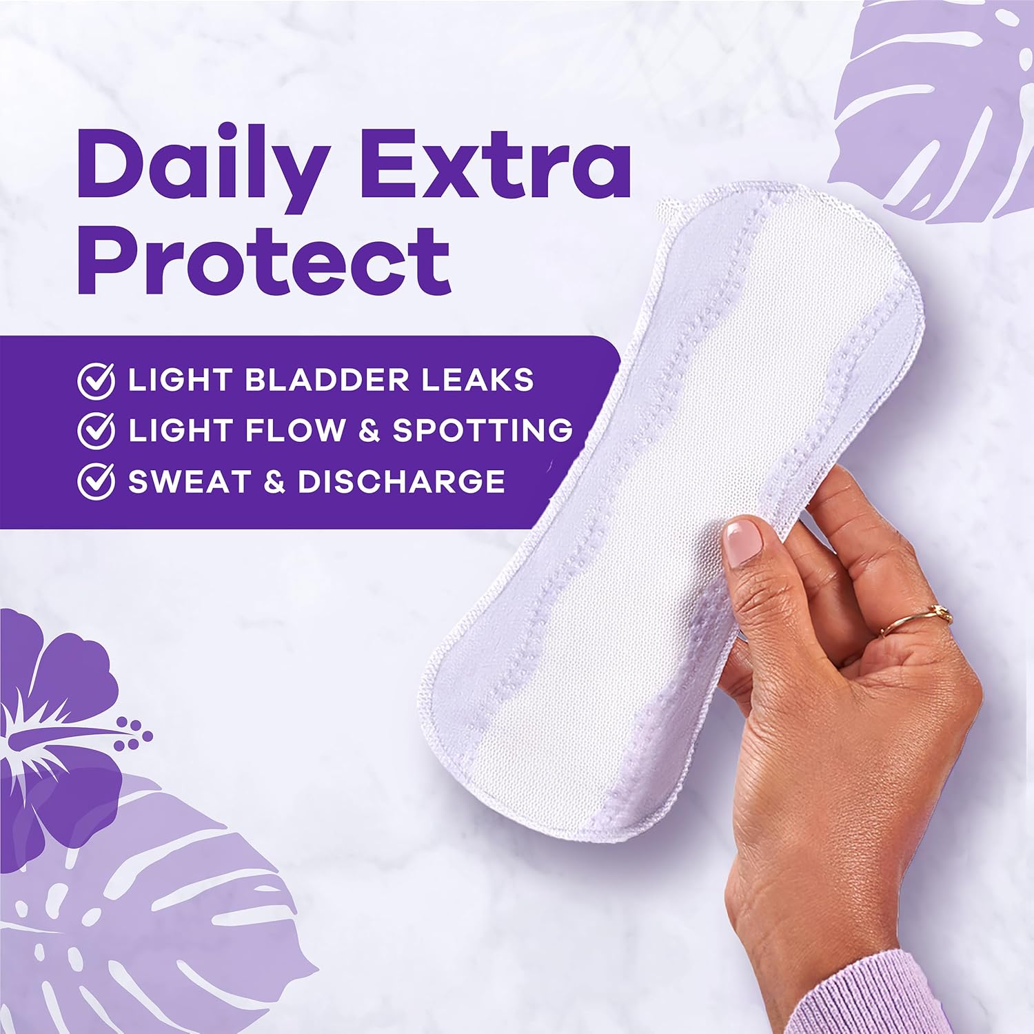 Always Daily Extra Long Unscented Panty Liners, 116 Count, 10-Hour Protection - Image 4