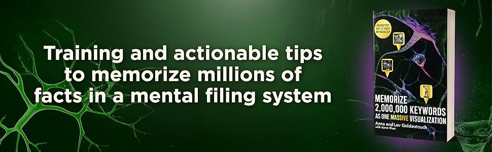 Training and actionable tips to memorize millions of facts in a mental filing system