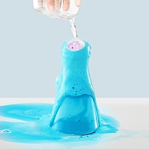 Pour warm water into the bottles