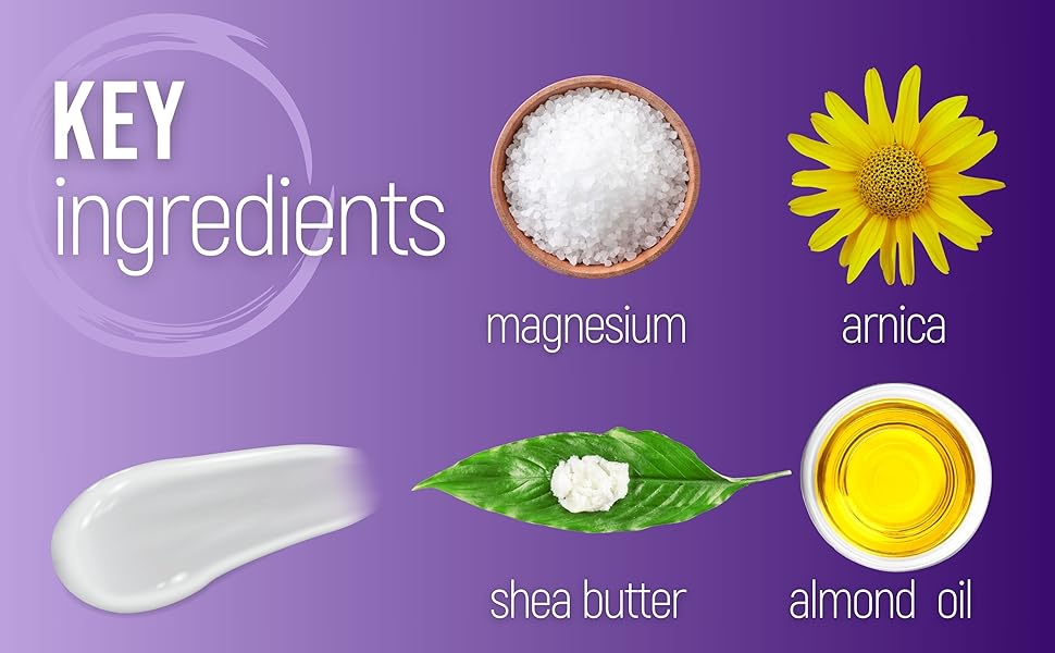 magnesium lotion with arnica shea almond