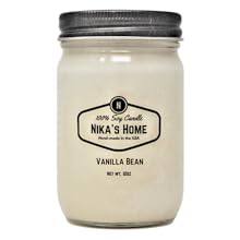 vanilla bean soy candle  jar candle mason jar