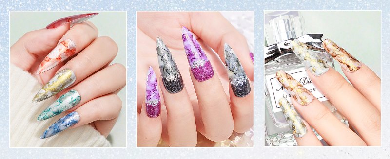 marble nail polish 