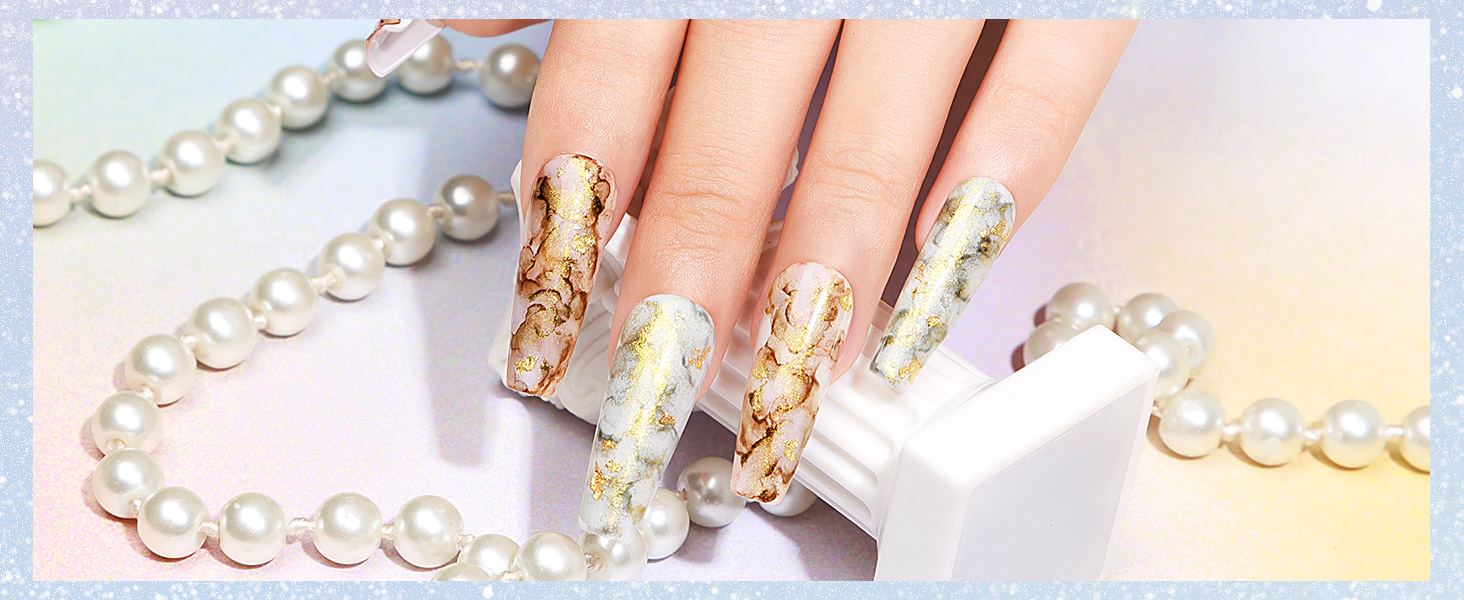 marble nail polish 