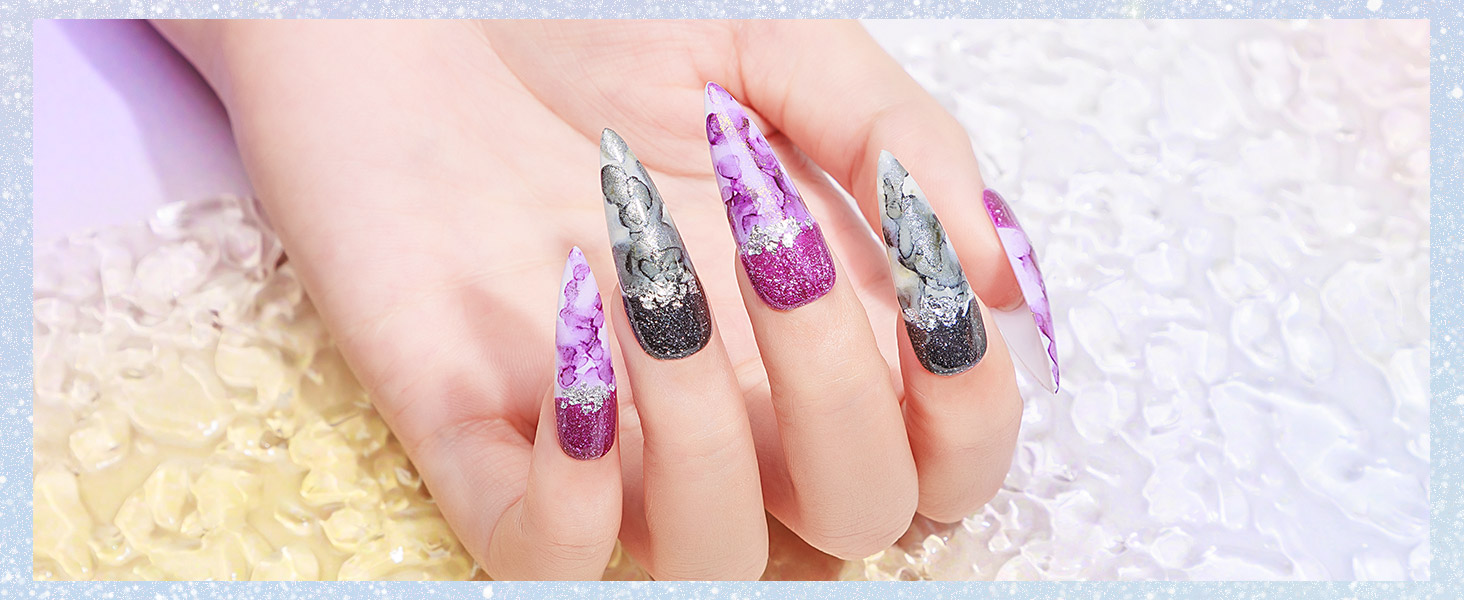 marble nail polish 