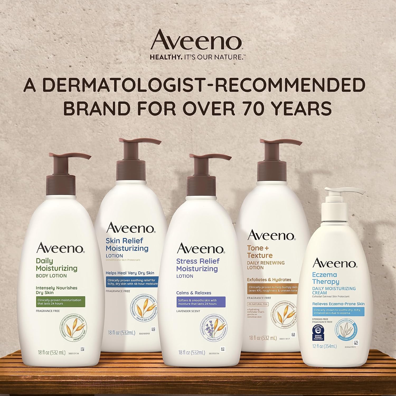 Aveeno Skin Relief Moisturizing Lotion for Very Dry Skin with Soothing Triple Oat & Shea Butter Formula, Dimethicone Skin Protectant Helps Heal Itchy, Dry Skin, Fragrance-Free, 8 fl. oz. - Image 8