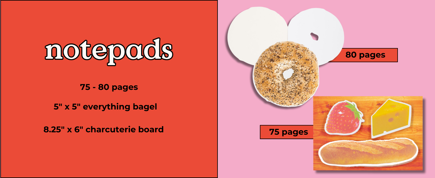 Bagel Notepad Picnic Collection