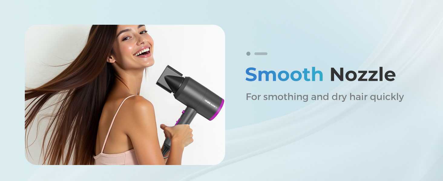 SHRATE Lightweight Ionic Hair Dryer with Diffuser