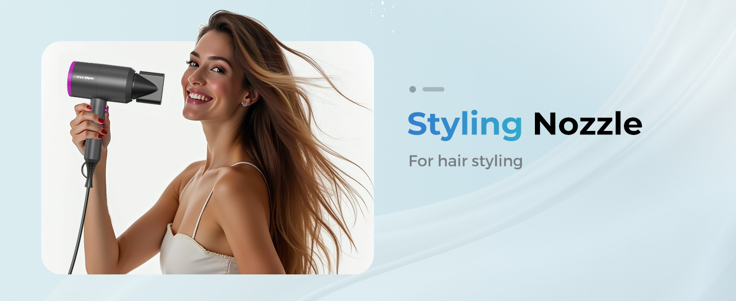 SHRATE Lightweight Ionic Hair Dryer with Diffuser