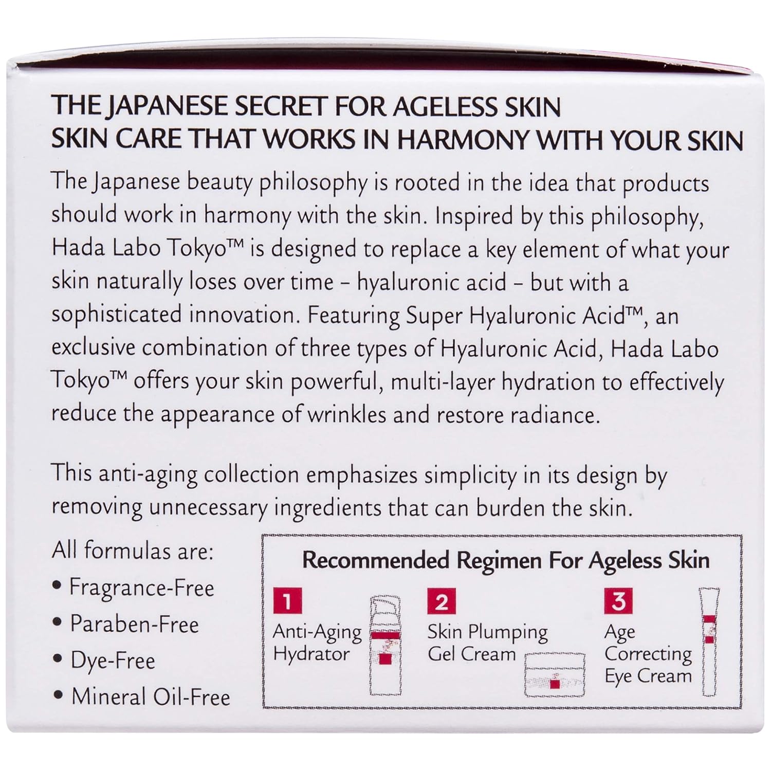 Hada Labo Tokyo Plumping Gel Cream Facial Moisturizer 1.76 oz with Super Hyaluronic Acid Ceramides Collagen - Image 2