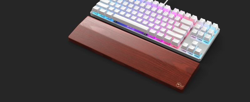 WRIST REST - WOOD ERGONOMIC
