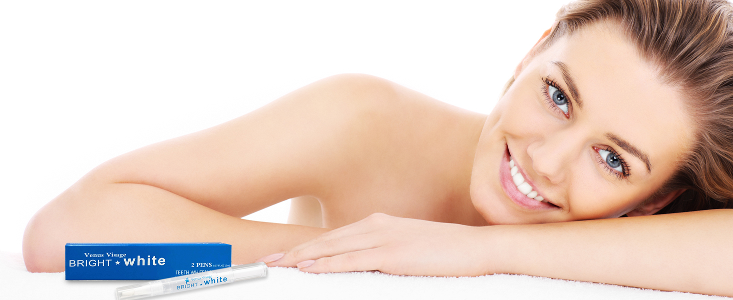 Travel-friendly teeth whitening pen for adults. Whitener for your teeth, at home or on the go!