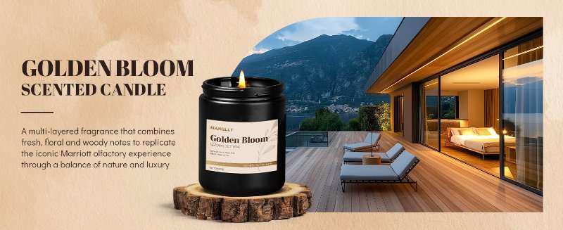 Golden Bloom Candle