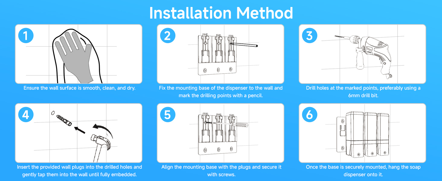 Shower Dispenser Installation