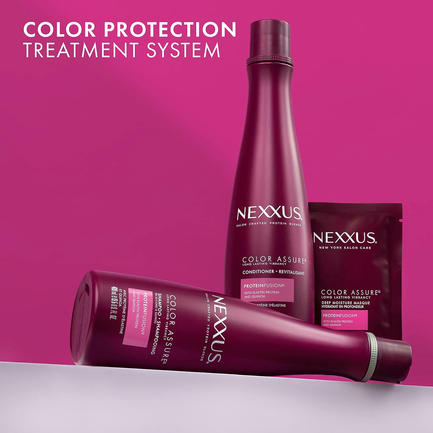 Nexxus Hair Color Assure Conditioner with ProteinFusion, For Colored Treated Hair Color Conditioner 13.5 oz - Image 10