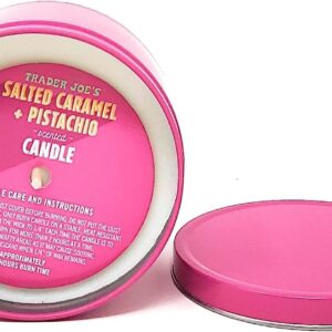 Trader Joe's Salted Caramel + Pistachio Scented Candle 162g 1.7 oz