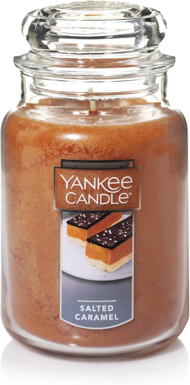 Yankee Candle Salted Caramel Scented, Classic 22oz & Bahama Breeze Scented, Classic 22oz Large Jar Single Wick Candle & MidSummer's Night Scented, Classic 22oz Large Jar Single Wick Candle - Image 2